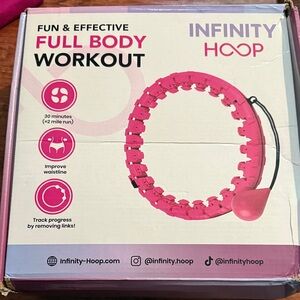 NFINITY Pink Smart Fitness Hoop with Weighted Ball